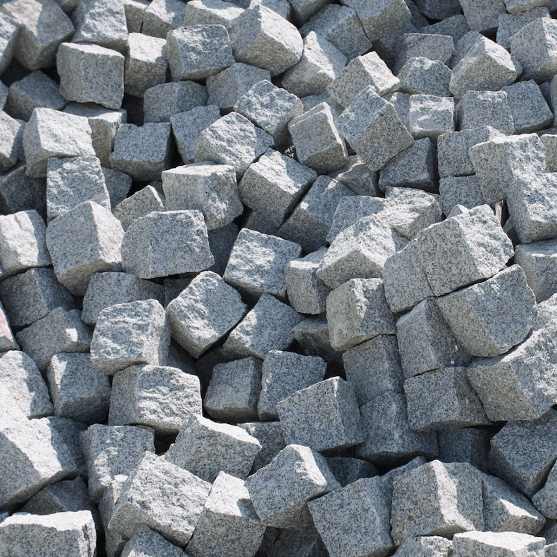 Granitpflaster grau-braun