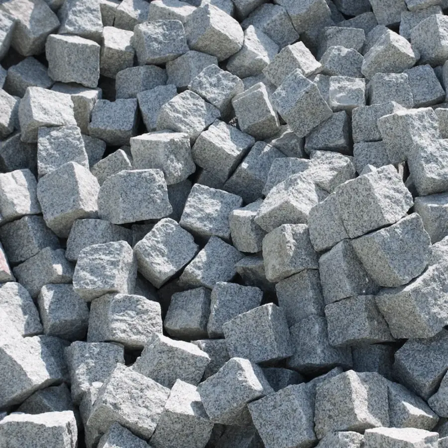 Granitpflaster grau-braun