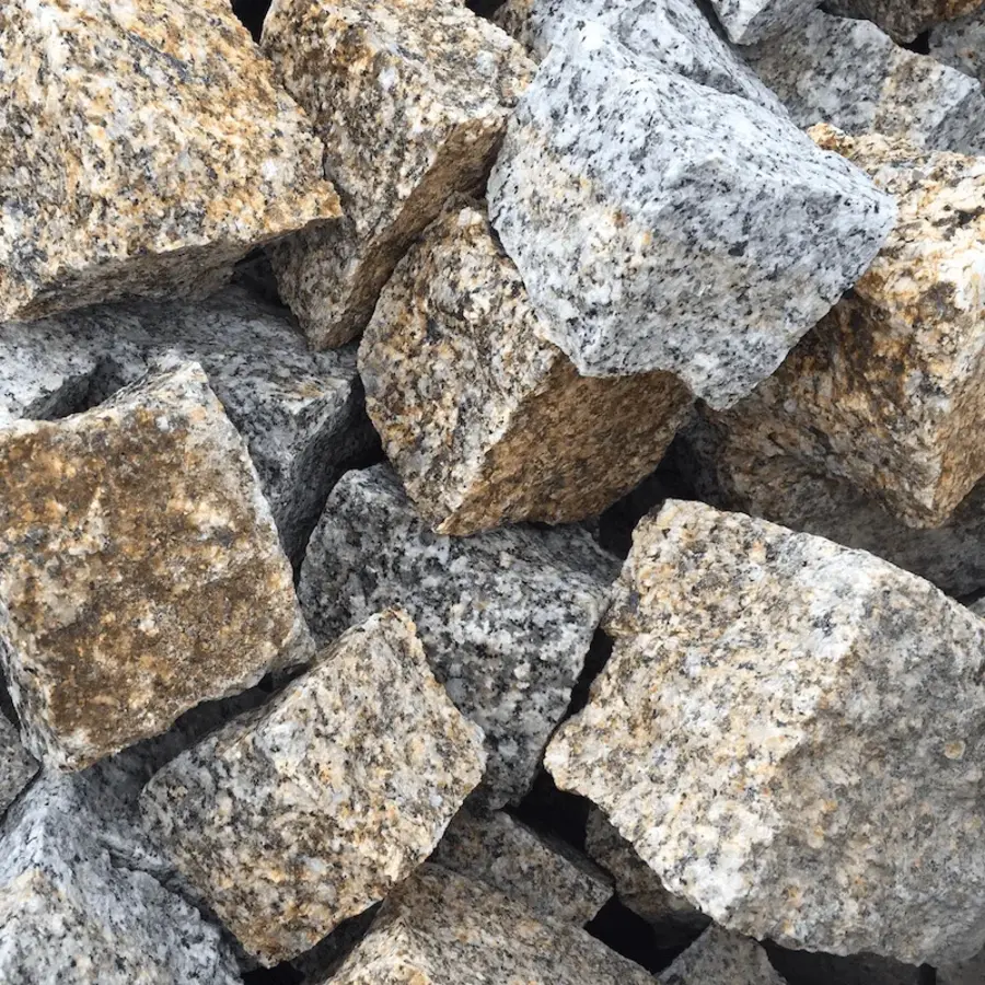 Granitpflaster grau-braun