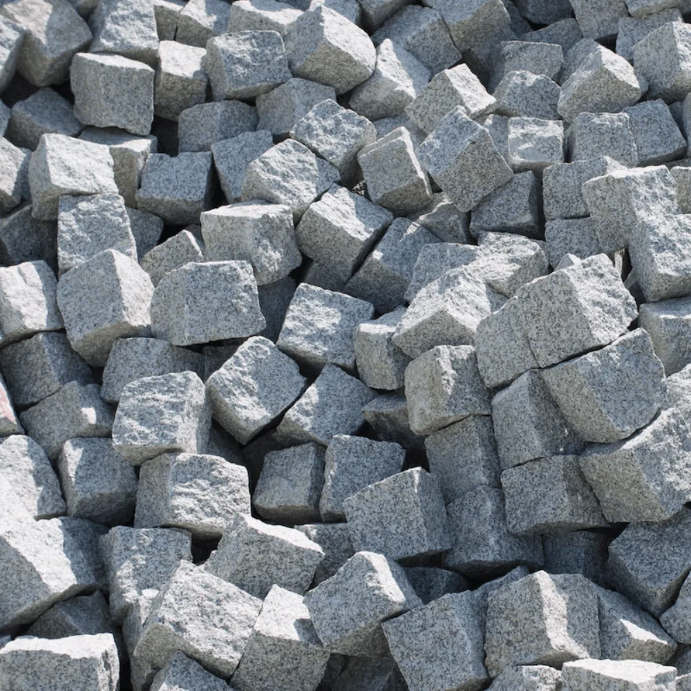 Graue Granitsteine