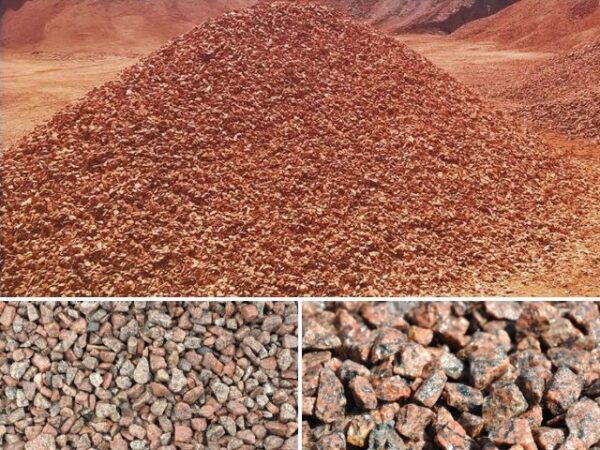 Roter Granitkies
