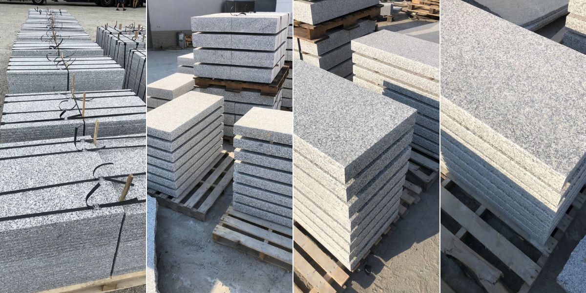 Granitplatten für Terrasse, Wege und Fassaden